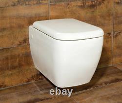 RAK Metropolitan Wall Hung Mount WC Pan Toilet With Soft Close Seat 525mm