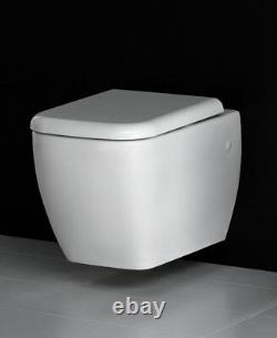 RAK Metropolitan Wall Hung Mount WC Pan Toilet With Soft Close Seat 525mm