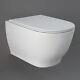 Rak Moon Rimless Hidden Fixings Wall Hung Toilet + Soft Close Seat