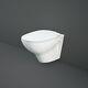 Rak Morning Rimless Wall Hung Toilet With Exposed Fitting Soft Close Seat