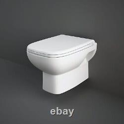 RAK Origin Wall Hung Toilet 500mm Projection Soft Close Seat