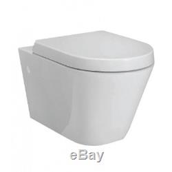 RAK Resort Wall Hung Toilet WC Pan Rimless Hygiene Including Soft Close Seat