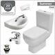 Rak Series 600 Wc Toilet & Wall Hung Basin Compact Cloakroom Bathroom Suite