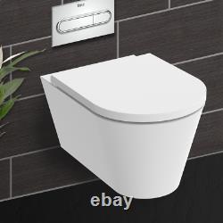 RAK Wall Hung RIMLESS Toilet ROCA Low Height Concealed Cistern Frame Flush Plate