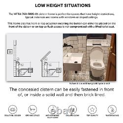 RAK Wall Hung RIMLESS Toilet & VITRA Low Height Concealed Cistern Frame Plate