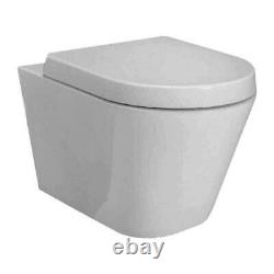 RAK Wall Hung Toilet Rimless Pan Soft Close Seat Concealed Cistern Frame WC Unit