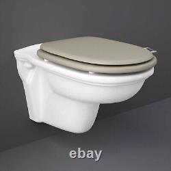 RAK Washington Wall Hung Toilet + Cappuccino Seat