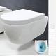 Rimless Wall Hung, Wall Mounted Toilet Nt2038, Ceramic, Soft Close Duroplast Seat