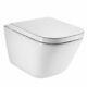 Roca Gap Rimless 2in1 Set Wall Hung Wc Toilet Pan With Soft Close Seat White