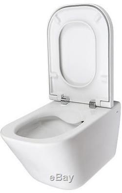 ROCA The Gap Wall-Hung Rimless WC Pan with ROCA The Gap Soft Closing Toilet Seat