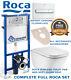 Roca Wc Duplo Pro Wc Frame, Flush Plate, Wc Pan With S/c Seat, Brackets, Mat 7in1