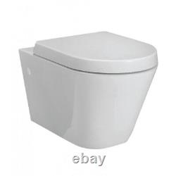 Rak Resort Wall Hung WC Pan With Soft Close Seat White