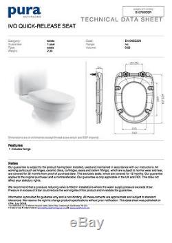 Rapid Sl Wc Concealed Frame Cistern Plate Ivo Wall-hung Wc Seat 6in1 Set