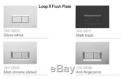 Reduced Height Wall Hung WC Toilet Pan Frame 750mm Dual Flush Concealed Cistern