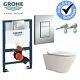 Rimless Compact Toilet Wall Hung Grohe Wc Frame 38773000 Soft Close Seat