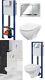 Rimless Eco Wall Hung Toilet Pan, Seat 1.12m Concealed Wc Cistern Frame Unit