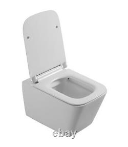 Rimless Square Wall Hung Toilet Pan Grohe Wc Frame 38772001 Radid Sl Chrome Flus