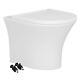 Rimless Wall Hung Toilet Pan & Seat With Grohe 0.82m Concealed Cistern Frame Wc