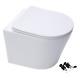 Rimless Wall Hung Toilet & Vitra 0.75m Low Concealed Cistern Frame Slim Plate