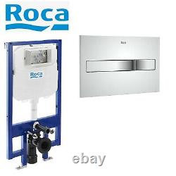 Roca Compact 80mm Concealed Cistern Wc Frame Rimless Wall Hung Toilet Pan