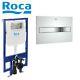 Roca Compact 80mm Concealed Cistern Wc Frame Rimless Wall Hung Toilet Pan