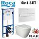 Roca Duplo 1.12m Concealed Cistern Wc Frame Resort Rimless Wall Hung Toilet Pan