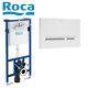 Roca Duplo 1.12m Concealed Cistern Wc Frame Rimless Wall Hung Toilet Pan