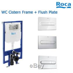Roca Frame Duplo Wall Hung Toilet Wc Frame Dual Flush Cistern + Flush Plate