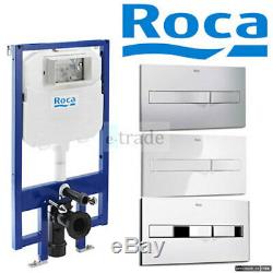 Roca Frame Duplo Wall Hung Toilet Wc Frame Dual Flush Cistern + Flush Plate Pl2