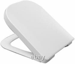 Roca Gap 34647L000 Rimless Wall Hung Wc Toilet Pan With Soft Close Seat White