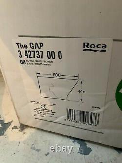 Roca Gap Rimless 2in1 Set Wall Hung WC Toilet Pan with Soft Close Seat White