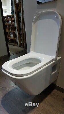 Roca'The Gap' Wall Hung Wc Pan With Seat EX-DISPLAY