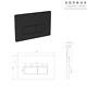 Saneux Wall Hung Wc Toilet Pan & Concealed Cistern Frame Anthracite Matt Black