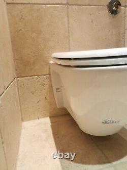 STARCK for DURAVIT WALL HUNG WHITE TOILET PAN WITH SEAT