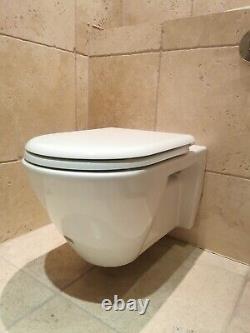 STARCK for DURAVIT WALL HUNG WHITE TOILET PAN WITH SEAT