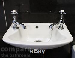 Sarah Wall Hung Basin Sink & Toilet Set Cloakroom Bathroom Suite En Suite