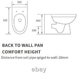 Signature Babylon Comfort Height Flush-to-Wall Close Coupled Toilet + Seat