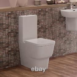 Signature Maya Back to Wall Close Coupled Toilet with Push Button Cistern Soft