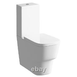 Signature Maya Back to Wall Close Coupled Toilet with Push Button Cistern Soft