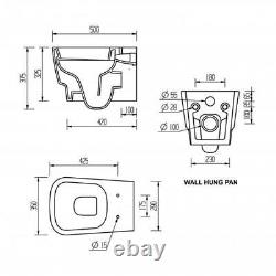 Signature Maya Wall Hung Toilet Soft Close Seat