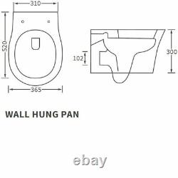 Signature Sandro Wall Hung Rimless Toilet Soft Close Seat