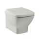 Square Short Projection Wall Hung Wc Toilet Pan & Soft Close Seat Evoque