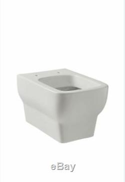 Square Toilet Wall Hung Mounted Bathroom Ceramic White Wall Hung Concealed Ciste