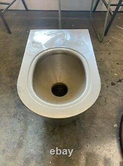 Stainless Steel Silver Wall Hung Toilet