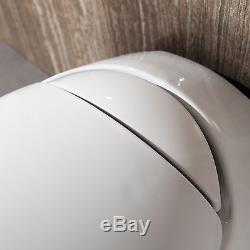 Stylish Wall Hung White Ceramic WC Toilet Bathroom Soft Close Coupled Pan