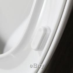 Stylish Wall Hung White Ceramic WC Toilet Bathroom Soft Close Coupled Pan