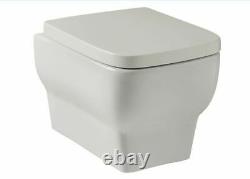 Sw6 Korsika Wall Hung Pan Soft Close Seat Square Wc Pan Toilet Designer Modern
