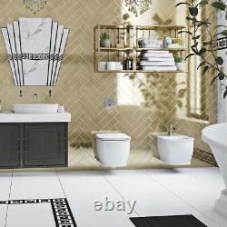 The Bath Co. Beaumont wall hung toilet with soft close seat