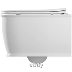 The Bath Co. Beaumont wall hung toilet with soft close seat