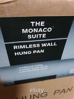 The Monaco Rimless wall hung pan, cistern and seat